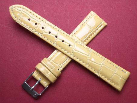 Leder-Armband 18mm Farbe: ocker 
