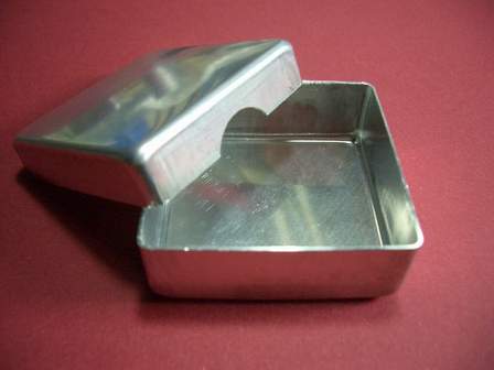 Aluminium Dose Box mit Deckel 42 x 42mm 