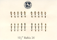 Herrenarmbanduhr-Zeiger gelb Blockform Kaliber: RUHLA 24 