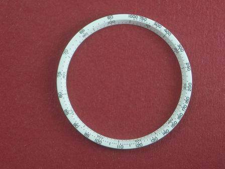 Breitling Tachymeterring weiß Durchmesser 29mm 
