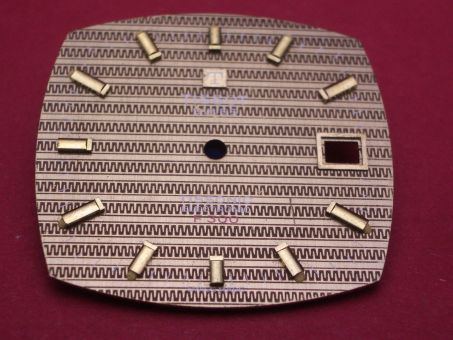 Tissot Zifferblatt Tissonic Elektronic F300, 32,1mm x 30mm für Uhrwerk ESA 9162 (mit Gebrauchsspuren) 