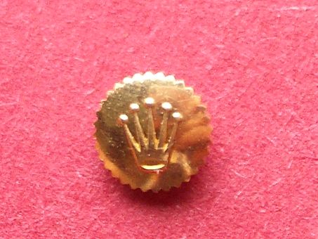 Rolex Krone gold,  Ø4,25mm, Gesamthühe 1,8mm, Gewinde 0,9mm 