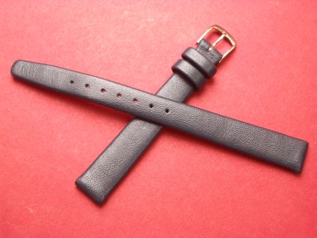 Leder-Armband Graf, Seidenkalb  12mm im Verlauf auf 10mm,  Farbe: Blau 