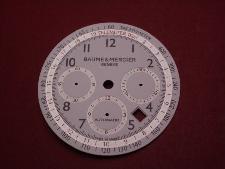 Baume & Mercier Chronograpgen-Zifferblatt, Ø 36,5mm, Tachymeter & Telemeter, MX006SQB, NOS (New Old Stock) 