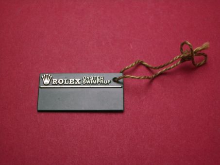 Rolex Hang Tag, 41,2mm x 22,5mm, Oyster Swimpruf, grün 