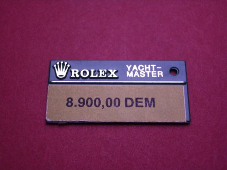 Rolex Hang Tag, 41,2mm x 22,5mm, Yachtmaster, grün 